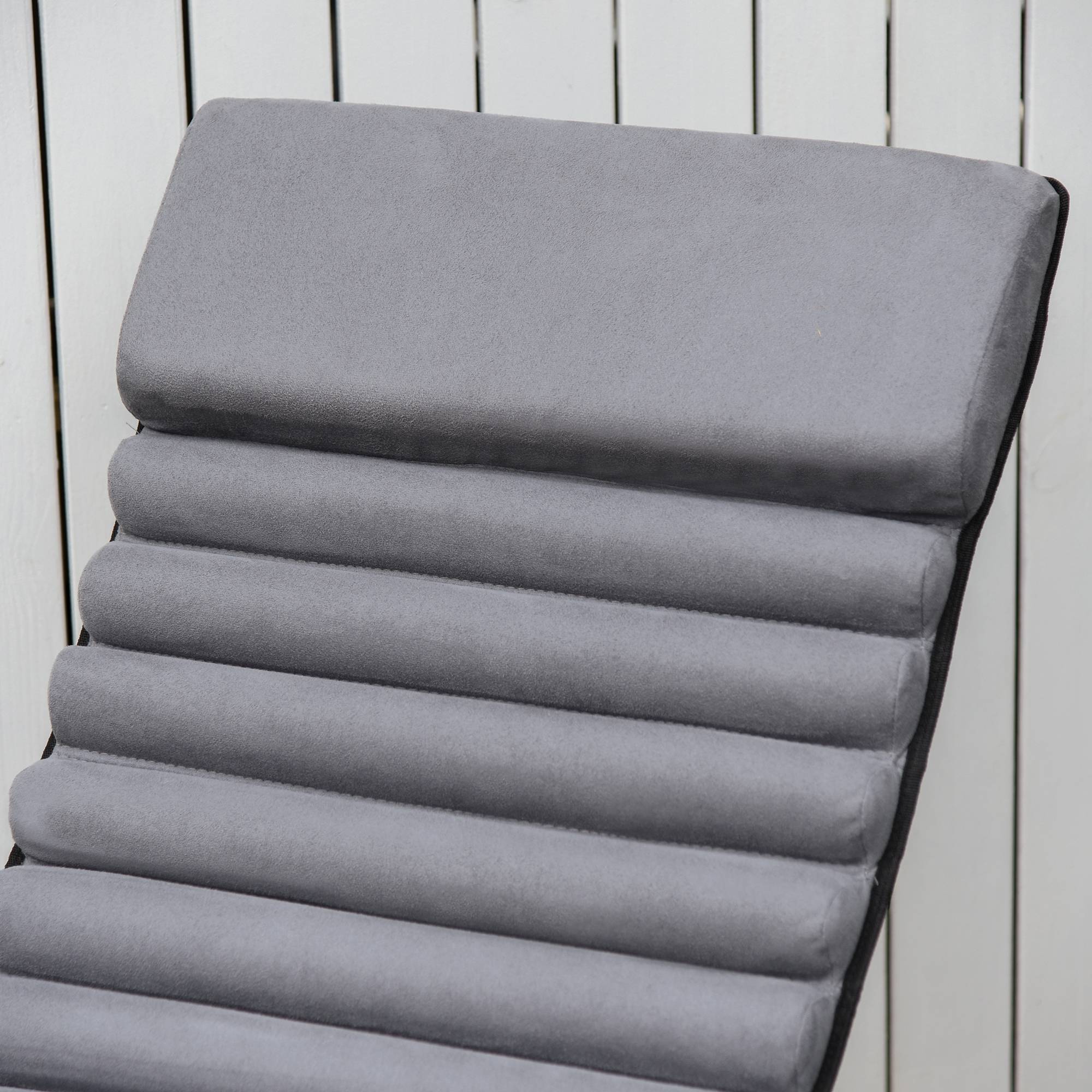 Fauteuil à bascule métal gris foncé 145 x 74 x 86 cm - PANGIVO - Image 10