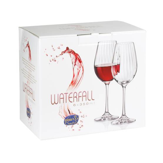 Autre - Boîte de 6 verres à pied Waterfall 35 cl - Image 2