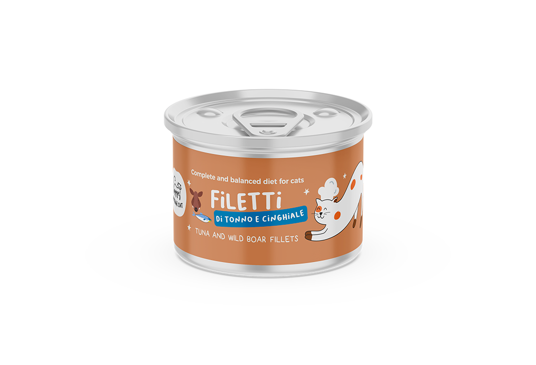 Filets de Thon et Sanglier Aliment complet pour chats - 18 boîtes