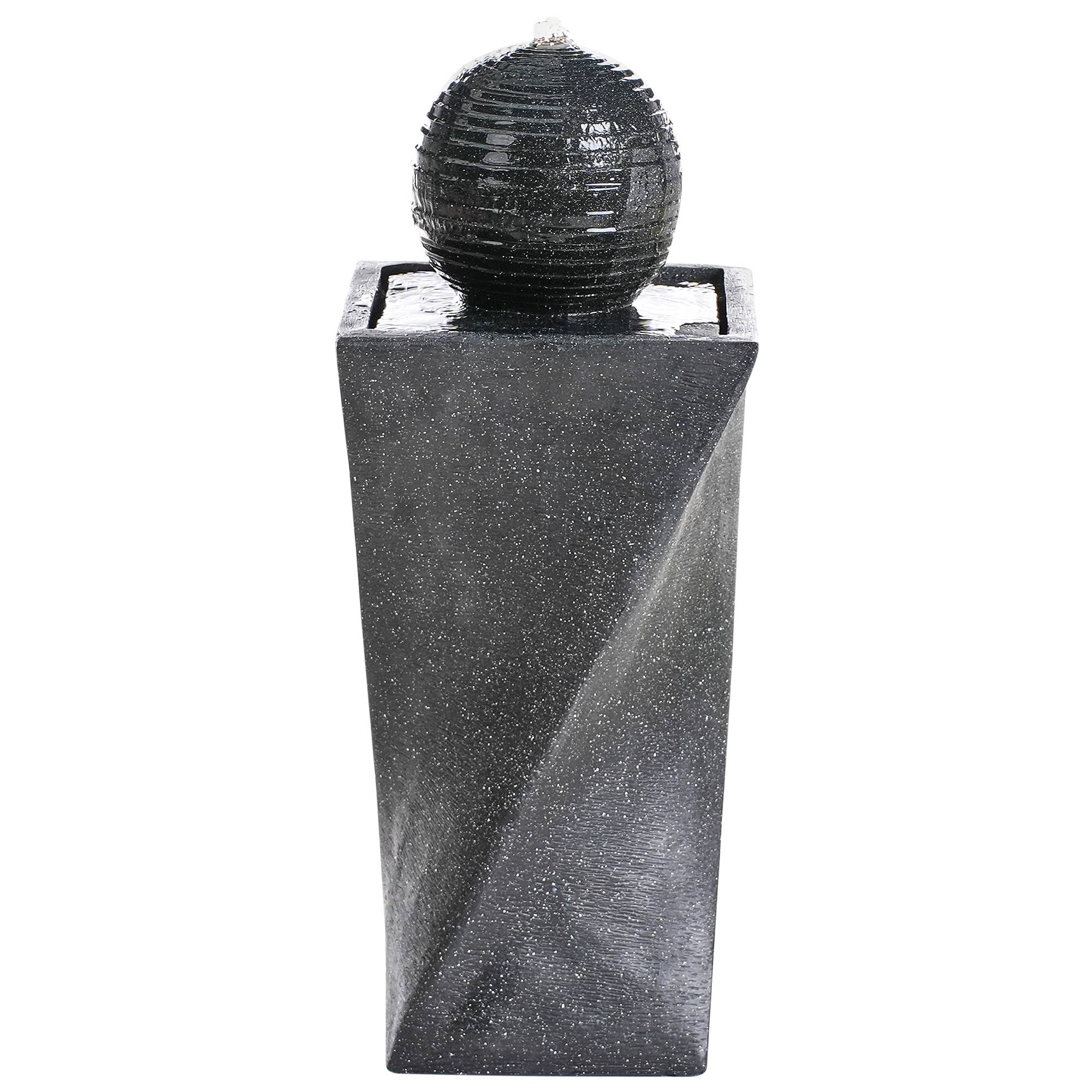 Beliani - Fontaine décorative Résine Gris graphite ACQUACHETA - Beliani - Image 2