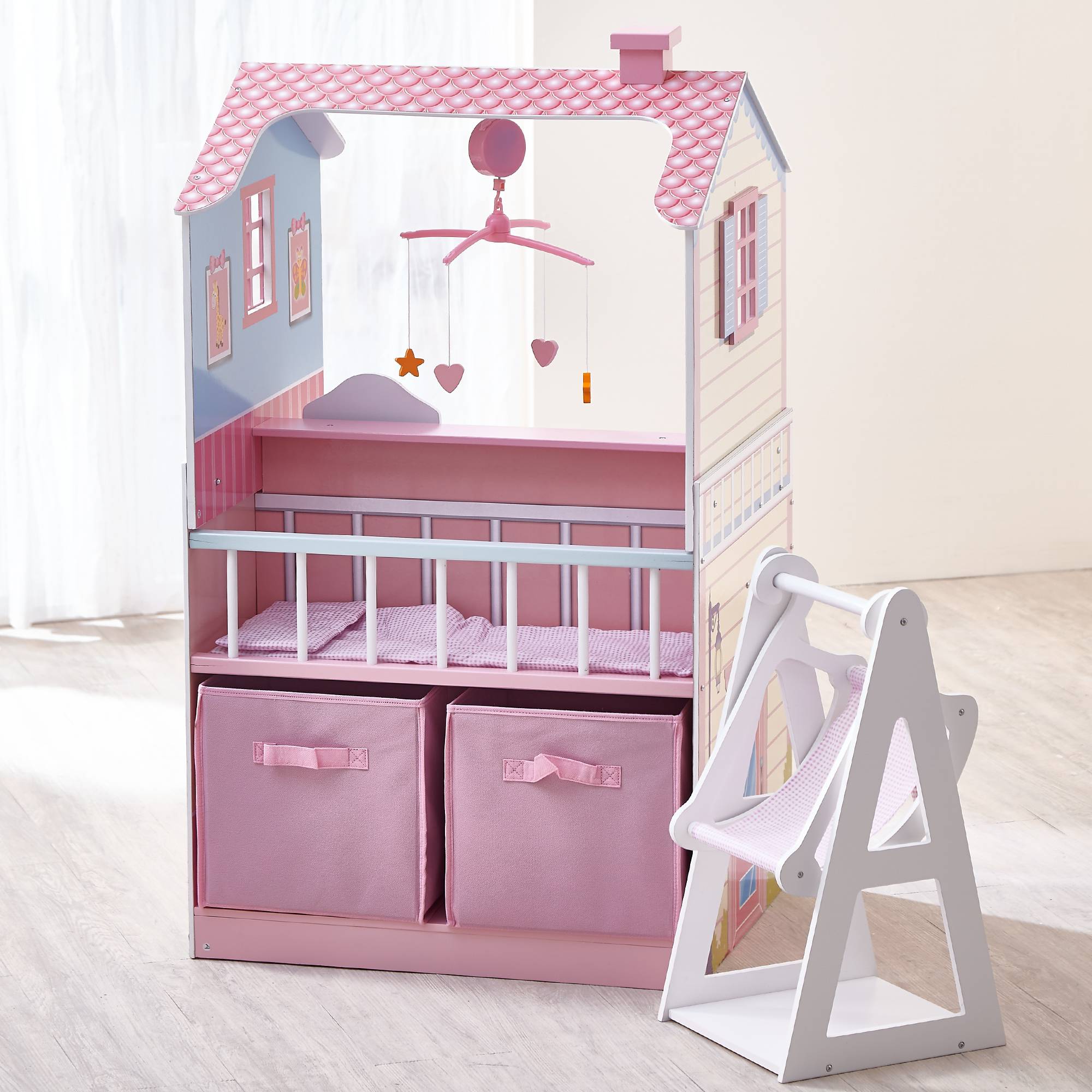 Table à langer pour poupée 102 cm, Rose Teamson Kids - Image 4
