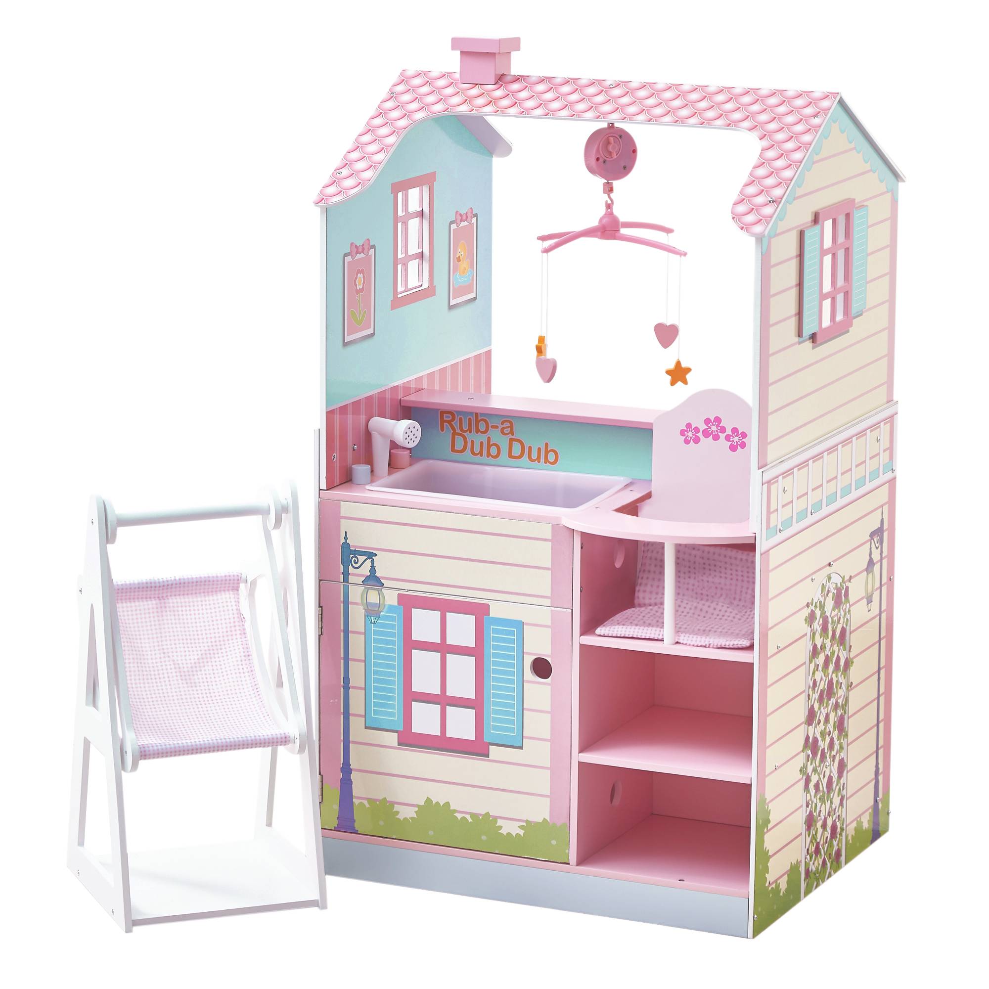Table à langer pour poupée 102 cm, Rose Teamson Kids - Image 1