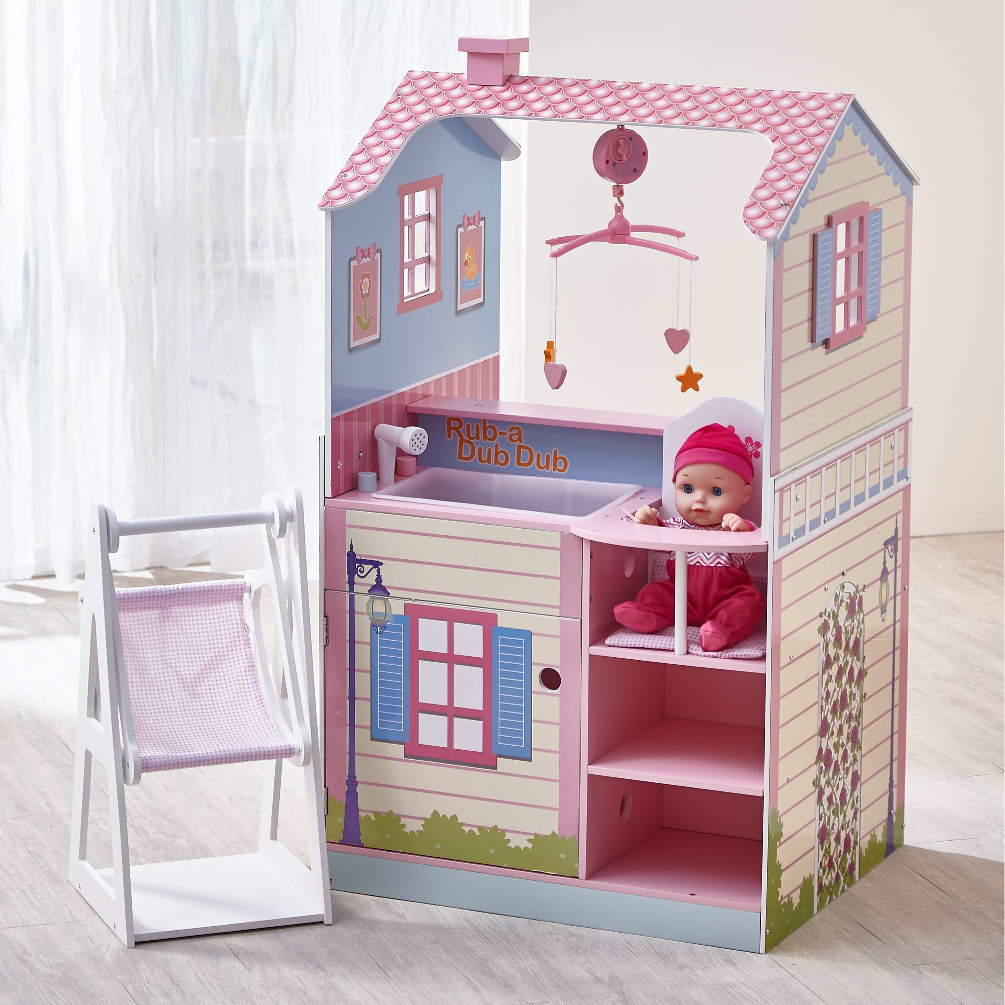 Table à langer pour poupée 102 cm, Rose Teamson Kids - Image 5
