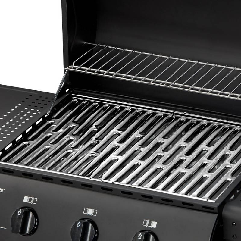Barbecue gaz San Diego 3 - ENDERS - 3 brûleurs Inox - Surface de cuisson 50,5 x 33 cm - Grille inox - Tablettes - 7,05 kW - Image 2