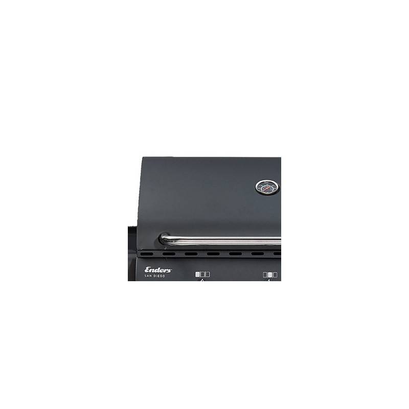 Barbecue gaz San Diego 3 - ENDERS - 3 brûleurs Inox - Surface de cuisson 50,5 x 33 cm - Grille inox - Tablettes - 7,05 kW - Image 9