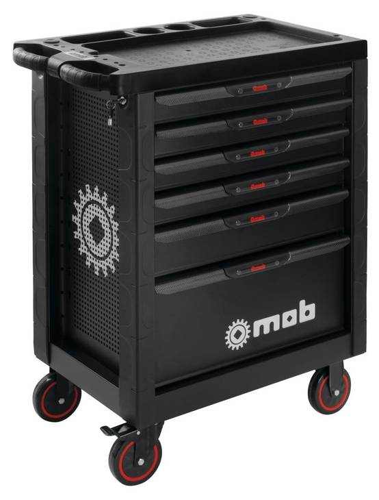 Servante d'atelier PROLINER noire 6 tiroirs – 126 pièces - MOB - Image 1