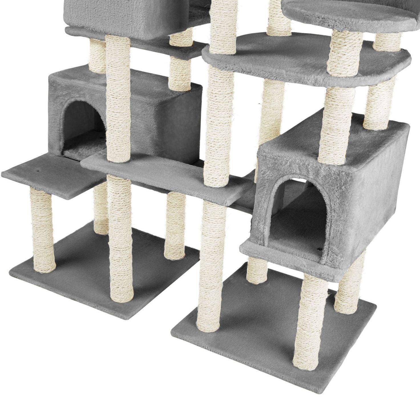 Arbre à chat 214 cm gris - Image 3