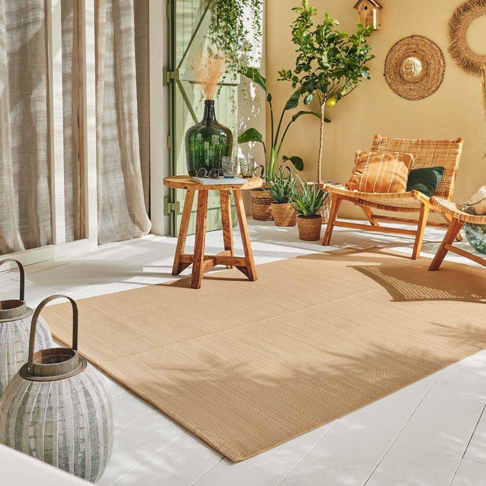 Jardindeco - Tapis extérieur en polypropylène Spargi 1747 beige 150 x 220 cm - Image 2