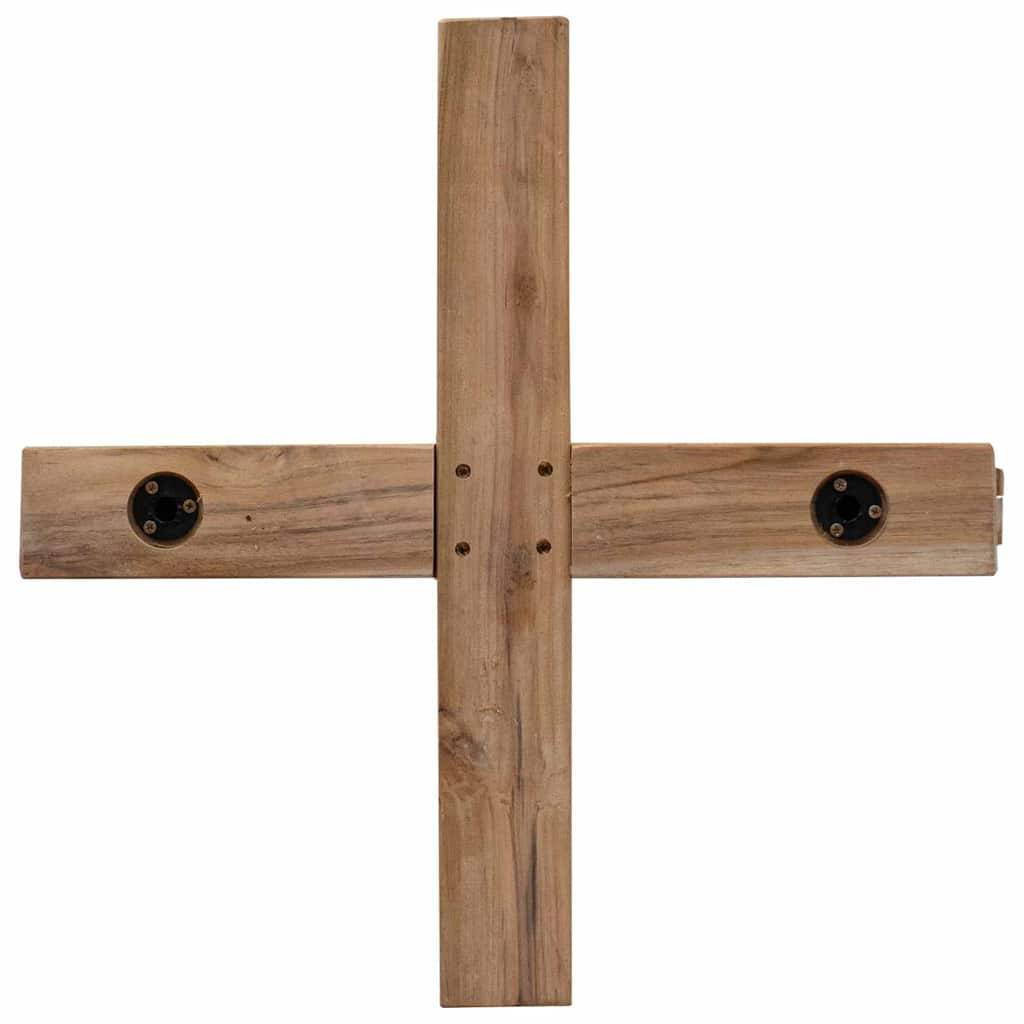 Maison Chic - Sapin de Noël | Arbre de Noël avec support Marron 150 cm Bois de teck solide Maison Chic - Image 8