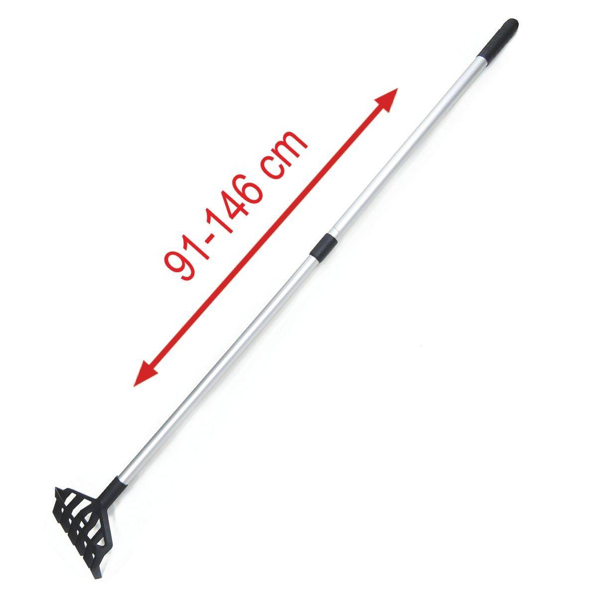 Desherbeur manuel à Mauvaises Herbes Manche téléscopique 91-146cm - Râteau de Désherbage jardin 6 dents Allées Potager KZ GARDEN - Image 2
