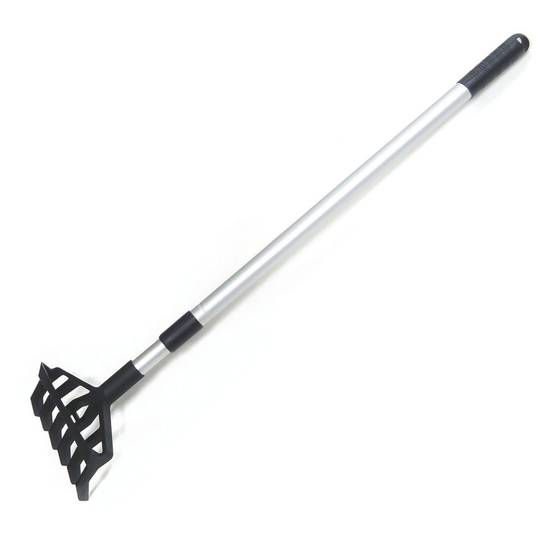Desherbeur manuel à Mauvaises Herbes Manche téléscopique 91-146cm - Râteau de Désherbage jardin 6 dents Allées Potager KZ GARDEN - Image 1