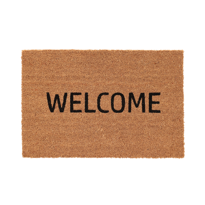 Paillasson en fibre de coco - Welcome - Beige - L 60 x l 40 cm - Image 1