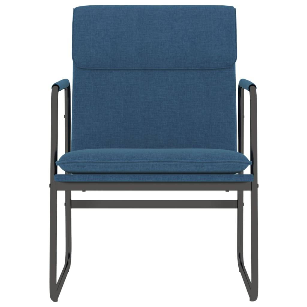 Maison Chic - Chaise longue | Transat | Bain de soleil Bleu 55x64x80 cm Tissu - Image 3