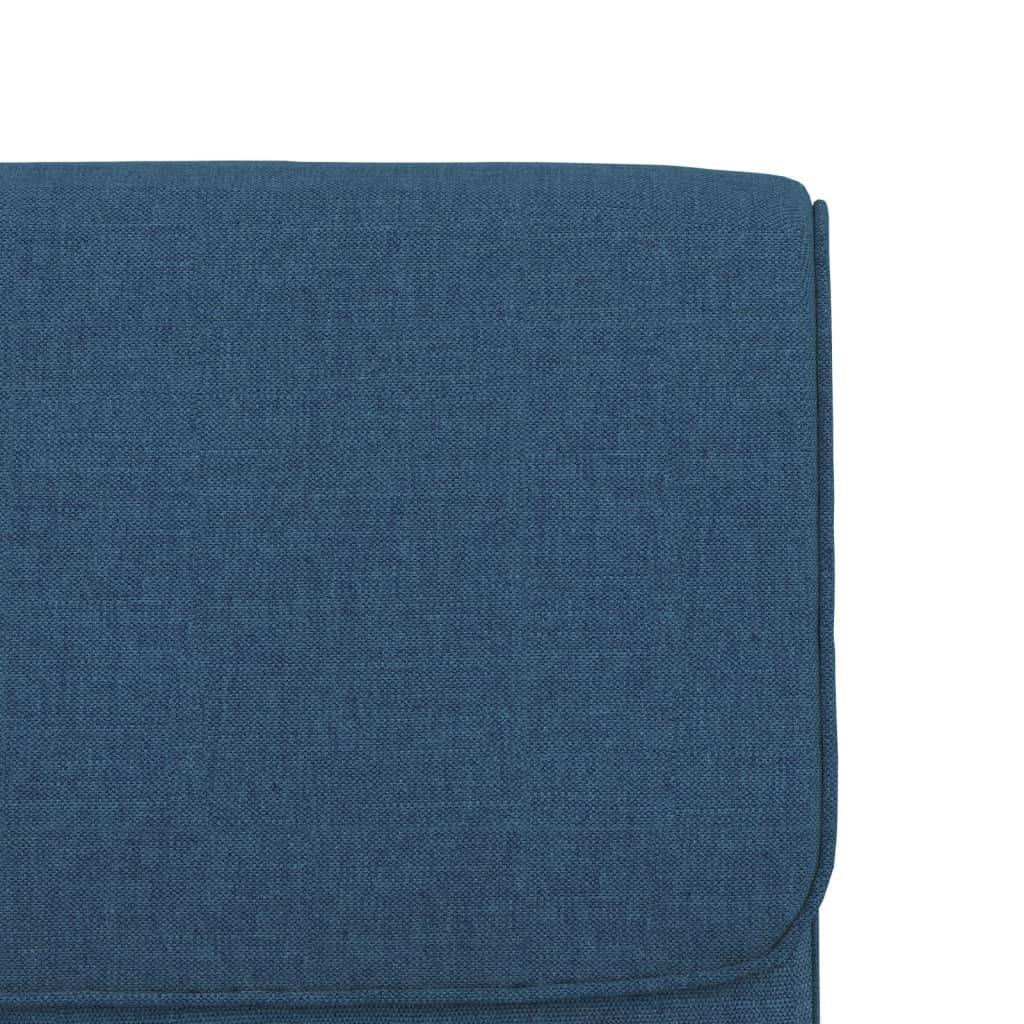Maison Chic - Chaise longue | Transat | Bain de soleil Bleu 55x64x80 cm Tissu - Image 6