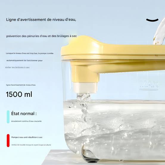 IntiMeg - Fontaine à eau automatique pour chats et chiens 1,5 L IntiMeg(Ne comprend pas le distributeur d'eau) - Image 3