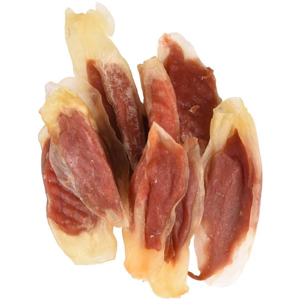 Friandise lamelles de lapin enveloppé de poulet Hapki BBQ pour chien 85 g sans gluten - Image 1