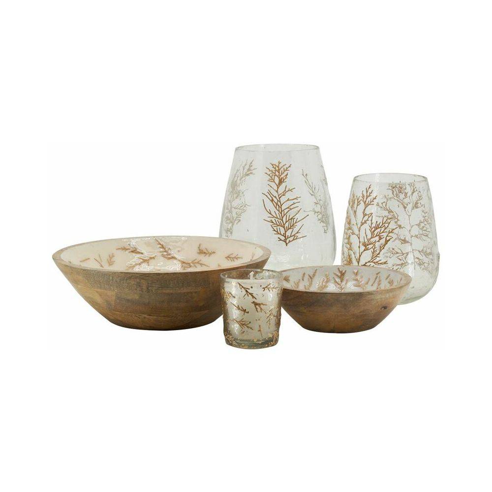 Aubry Gaspard - Corbeille en manguier déco fougères Diamètre 18 cm - Image 3