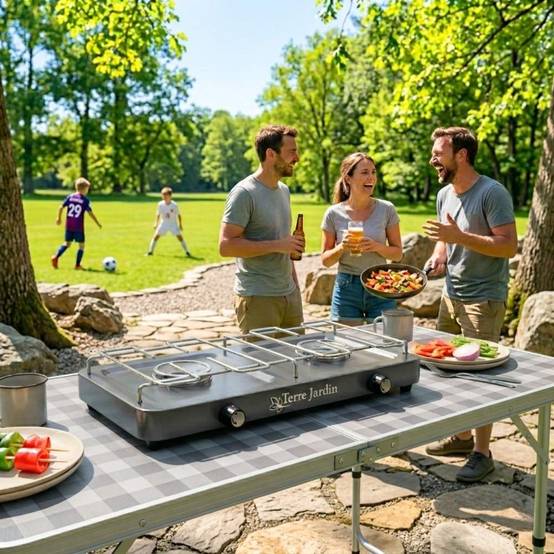 Réchaud de camping gazinière 2 feux Terragaz - Image 8