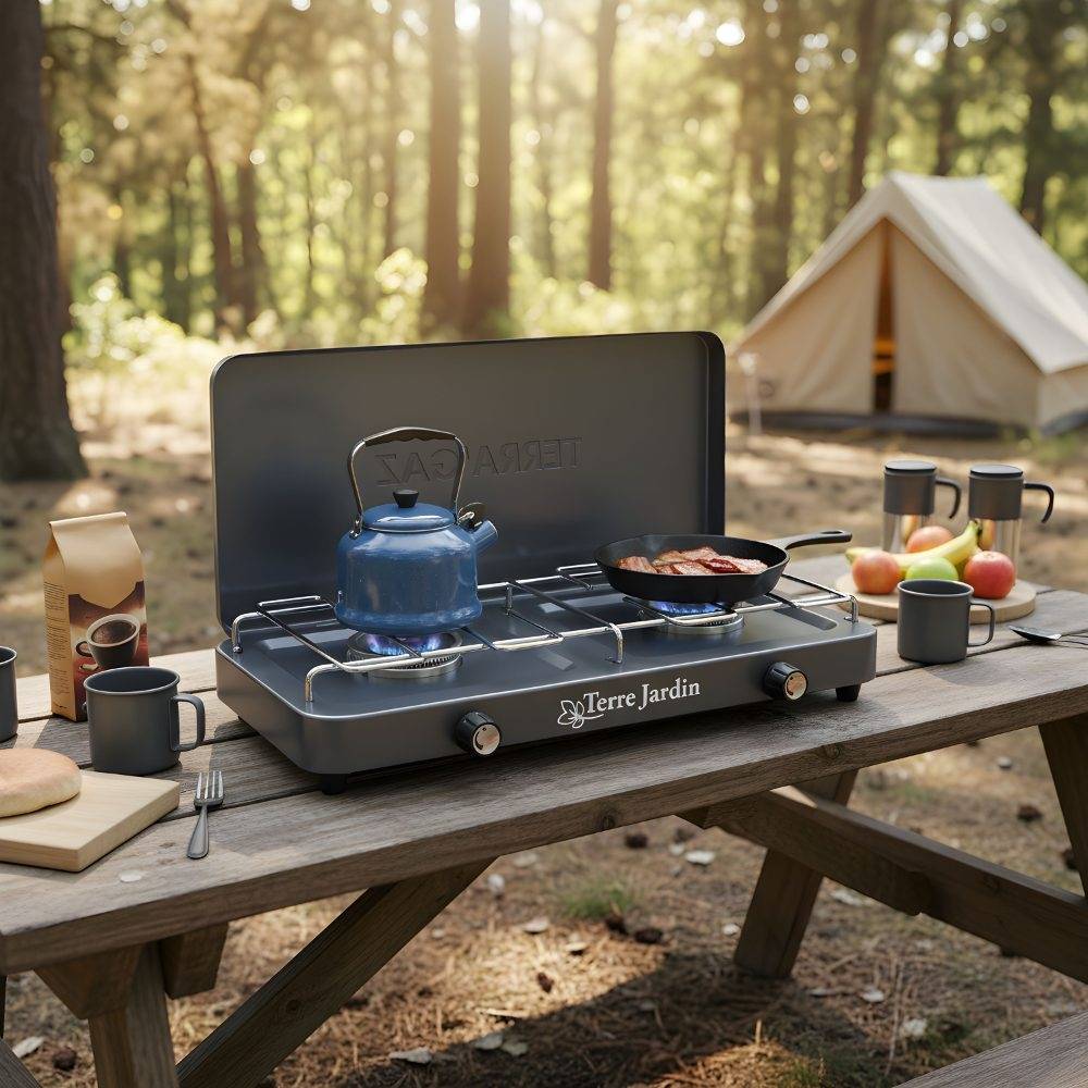 Réchaud de camping gazinière 2 feux Terragaz - Image 7