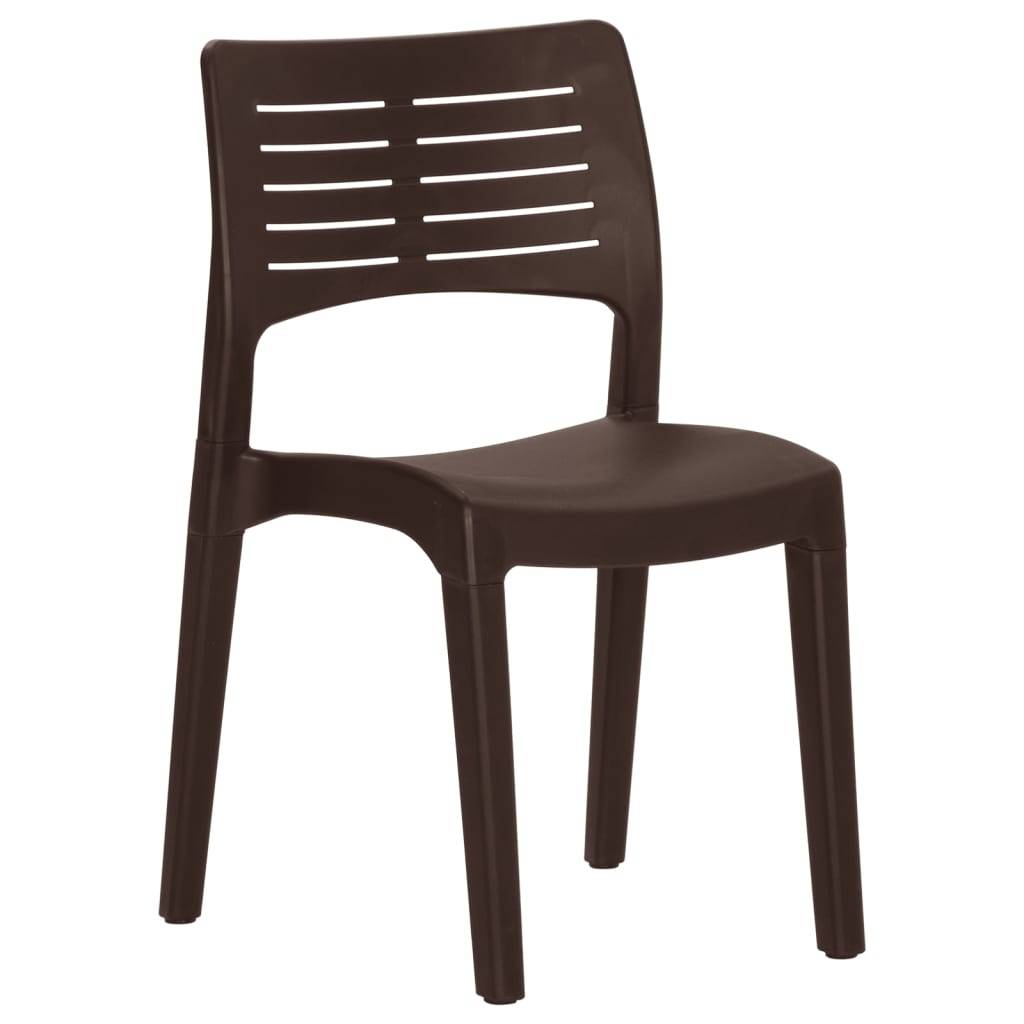 Prolenta Premium - Chaises de jardin polypropylène marron 50 x 51 x 82 cm - Prolenta premium p350.3 - Image 3
