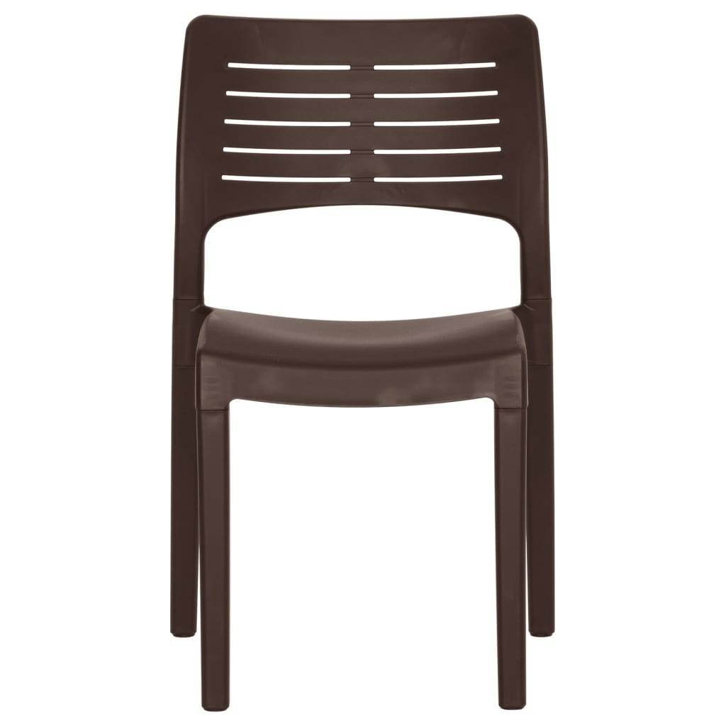 Prolenta Premium - Chaises de jardin polypropylène marron 50 x 51 x 82 cm - Prolenta premium p350.3 - Image 4