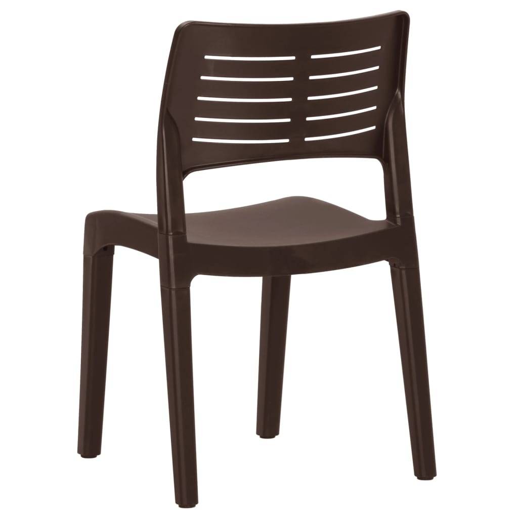 Prolenta Premium - Chaises de jardin polypropylène marron 50 x 51 x 82 cm - Prolenta premium p350.3 - Image 7
