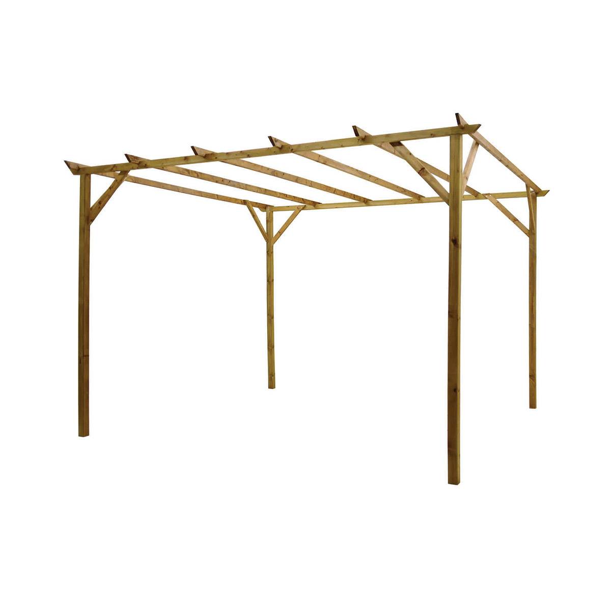 Pergola en bois 300 x 300 - Cémonjardin - Image 1