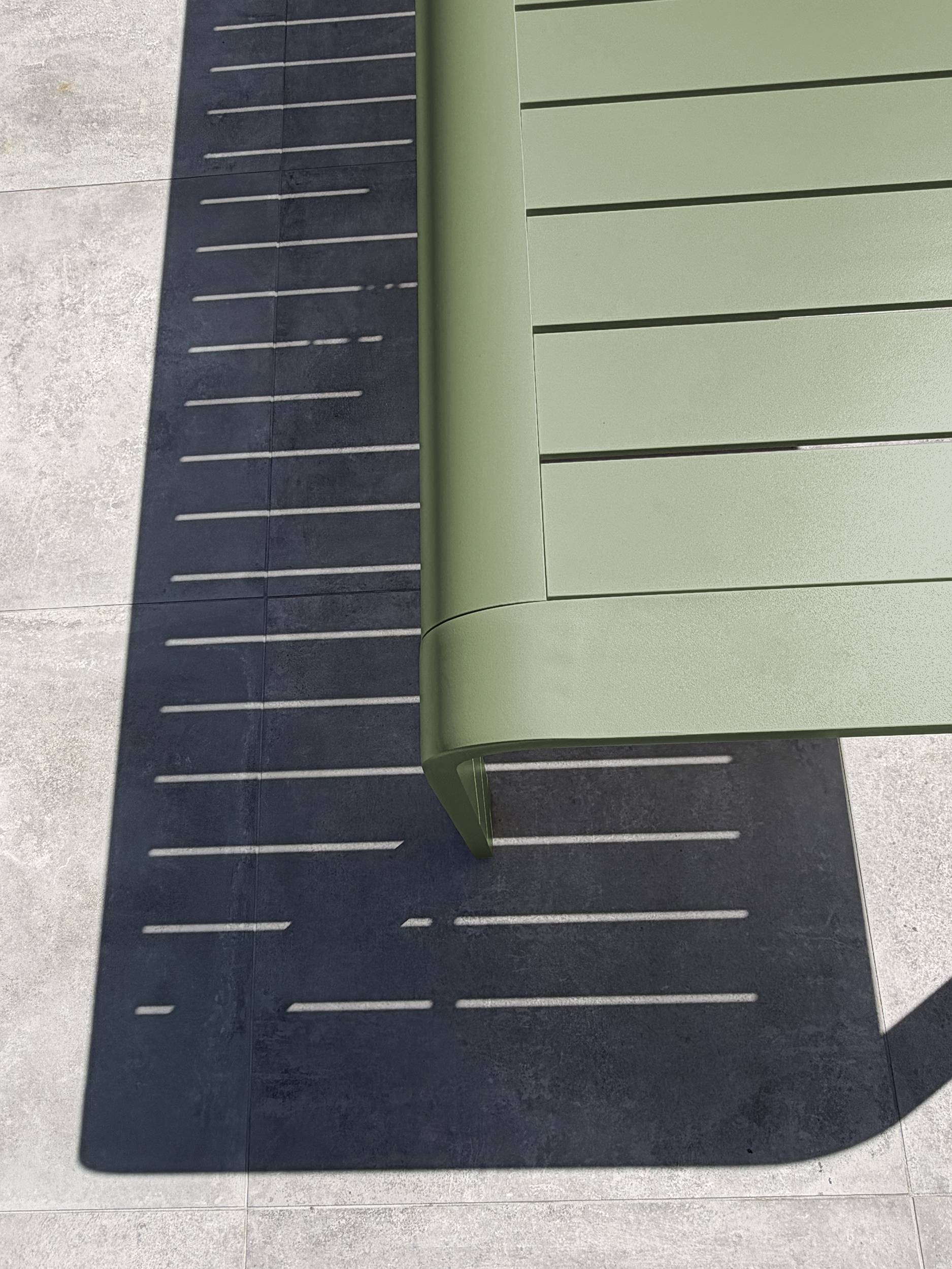 Dcb Garden - Table de jardin en aluminium  - Vert olive - HANOI - Image 5