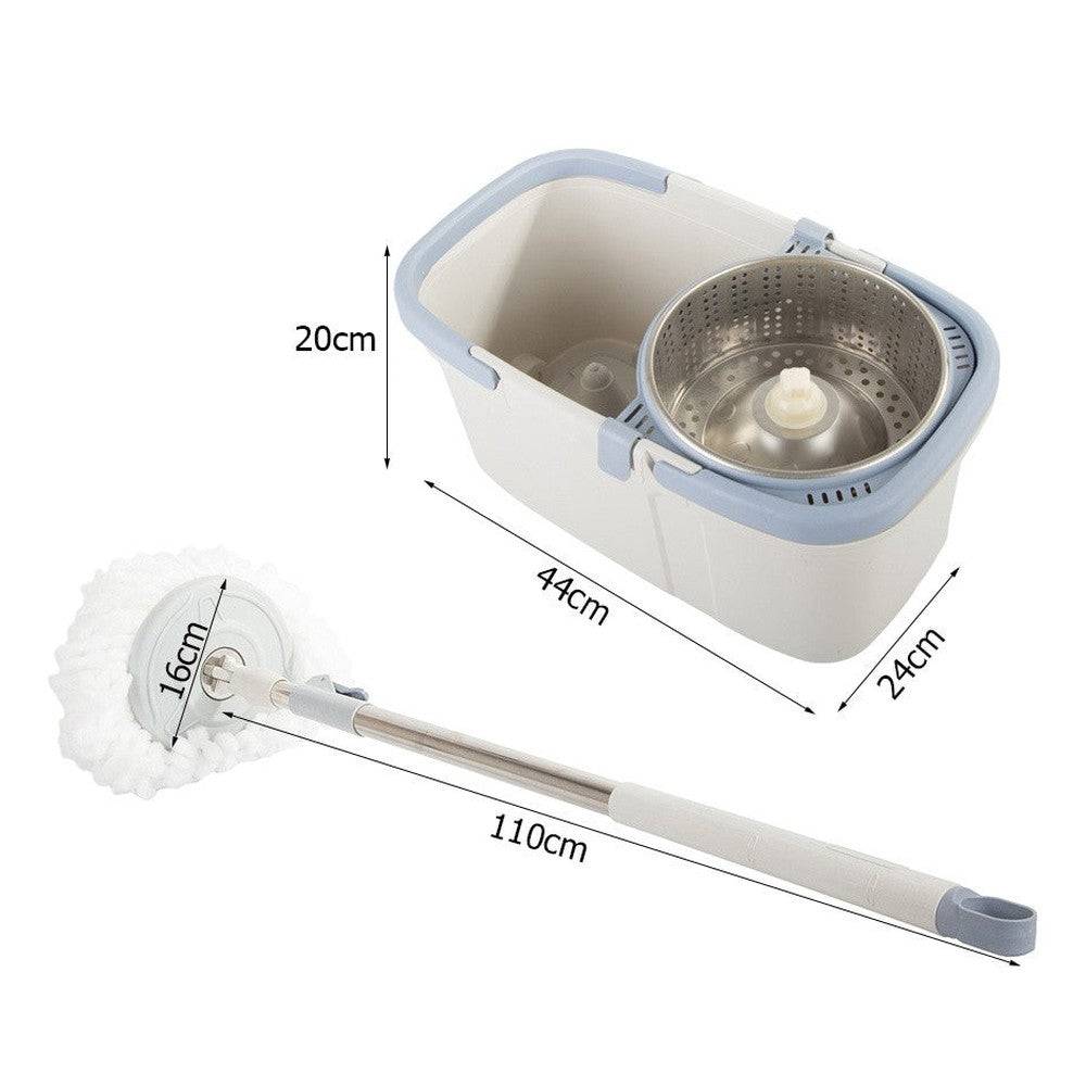 Balai serpillière  rotatif 360° avec seau turbo et lavette en microfibre - Image 7