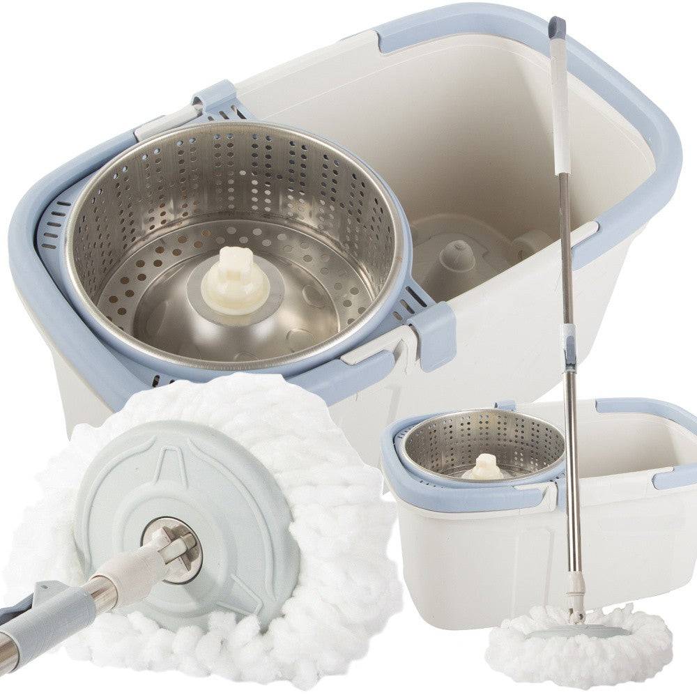 Balai serpillière  rotatif 360° avec seau turbo et lavette en microfibre - Image 1