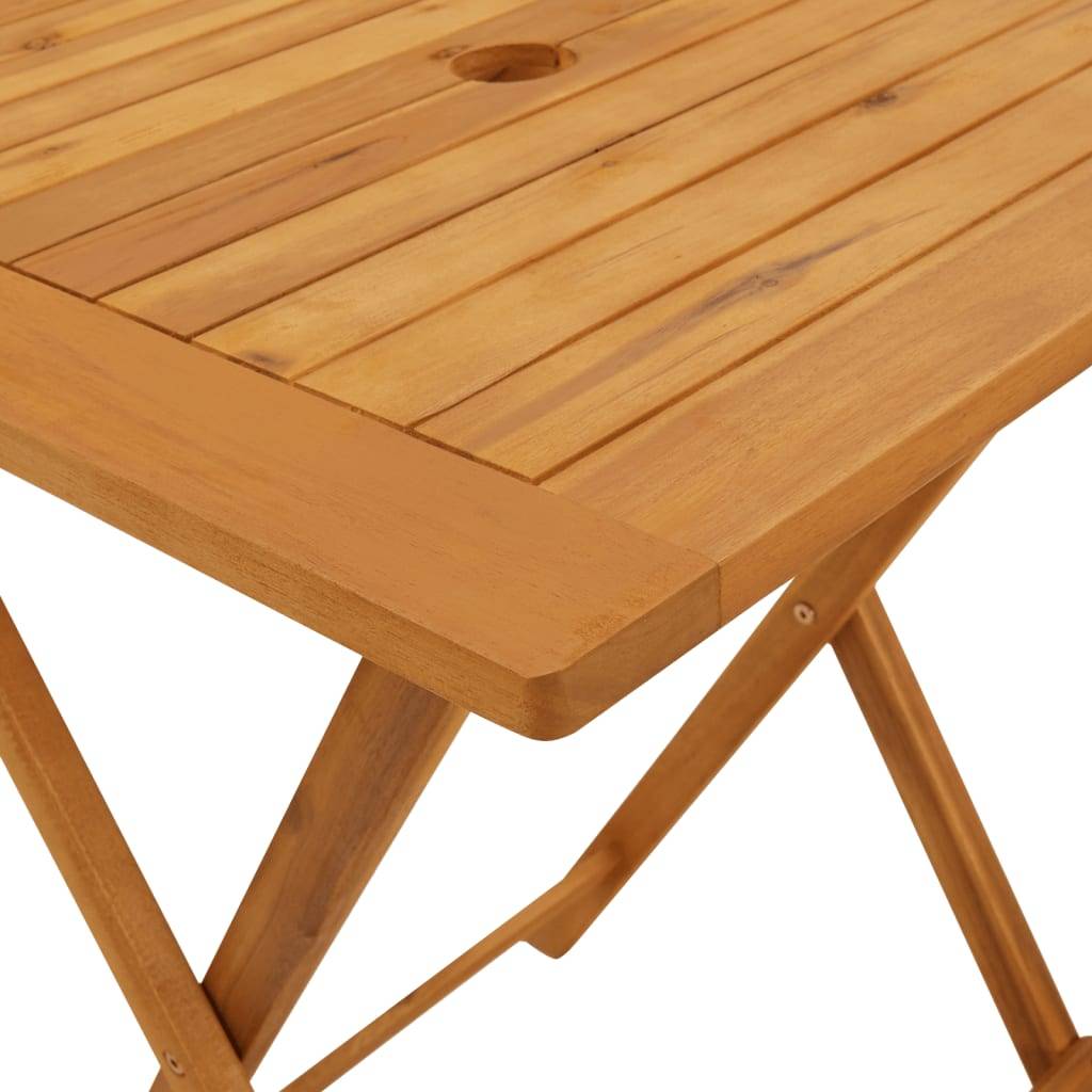 ComfortXL - Salon de Jardin Pliant 2 Personnes Polypropylène et Bois pour Terrasse Gris Table Carrée 60x60cm – ComfortXL Outdoor Living - Image 3