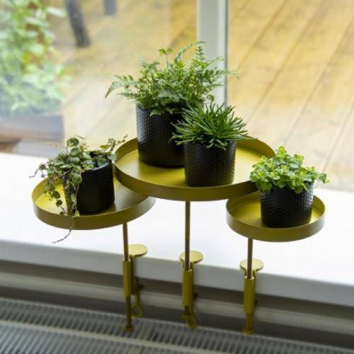 Esschert Design - Support de plantes pour rebord de fenêtre - Blanc - S - Image 5