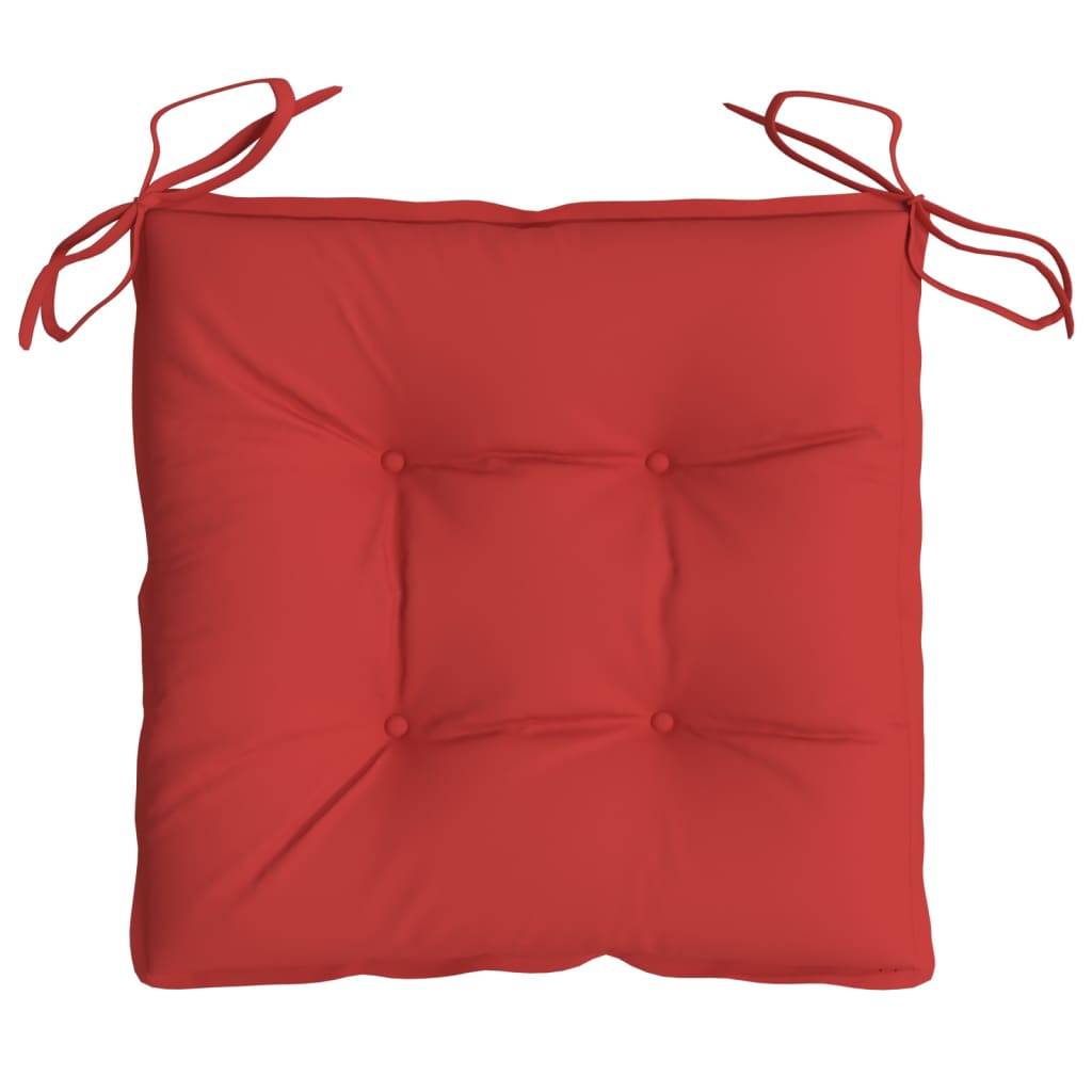 Coussins de chaise tissu oxford rouge 40 x 40 x 7 cm - PANGIVO - Image 6