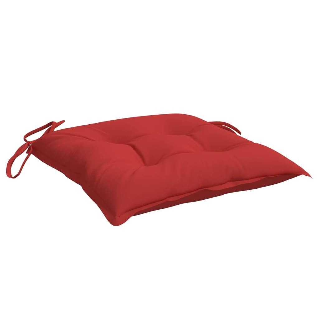 Coussins de chaise tissu oxford rouge 40 x 40 x 7 cm - PANGIVO - Image 5