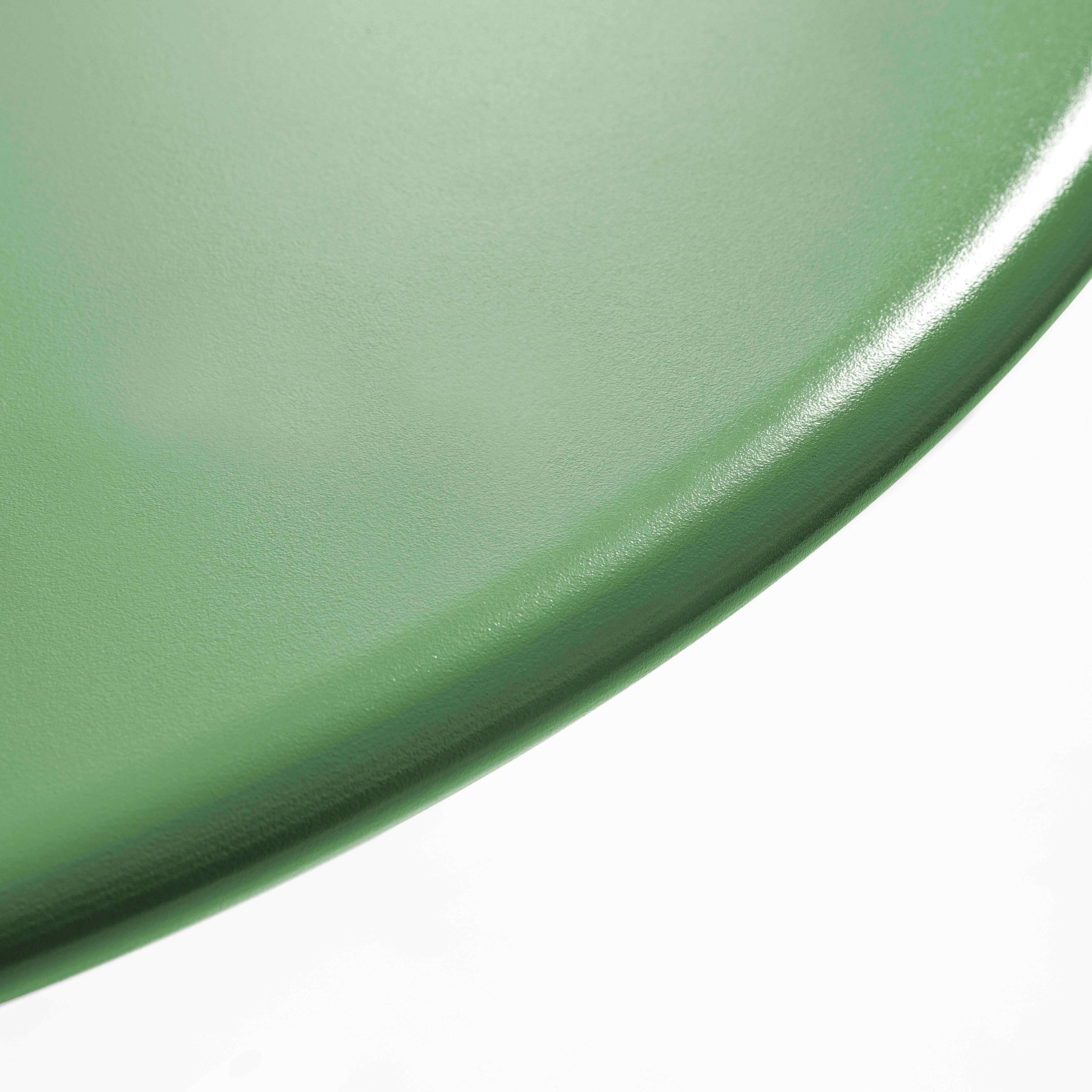Oviala - Table de jardin ronde en acier 6 places 120 cm vert cactus Palavas - Oviala - Image 2