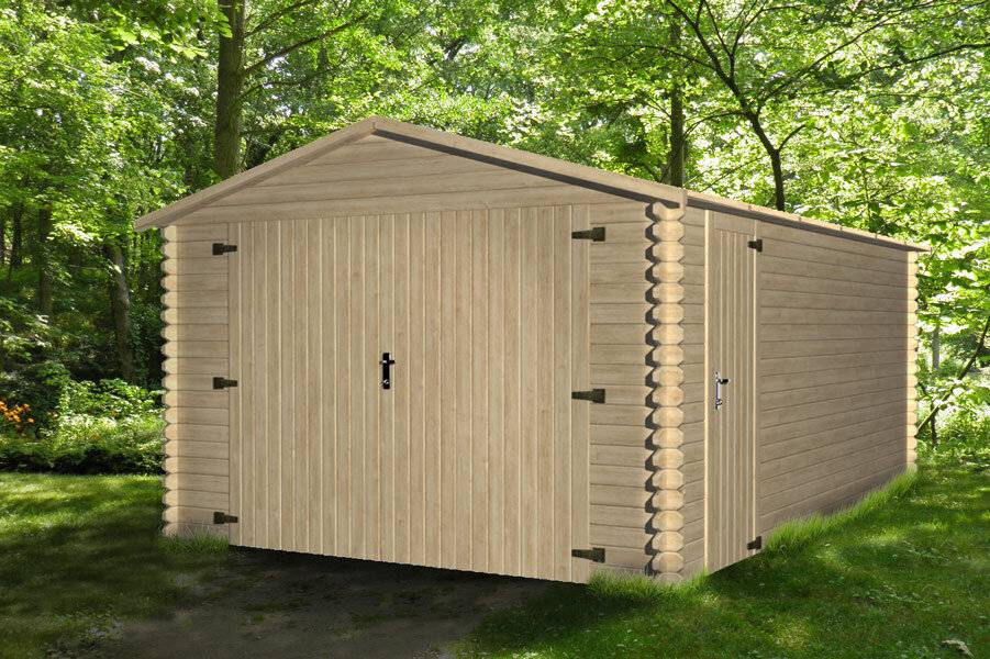 Gartflex - Garage en bois, surface utile 14.32m², 480x340cm, ep 28mm, INT012 / GARTFLEX - Image 5