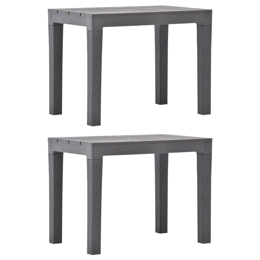 ComfortXL - Duo Bancs de Jardin Résine Plastique Finition Bois Durable Moka 60 cm – ComfortXL Outdoor Living - Image 1