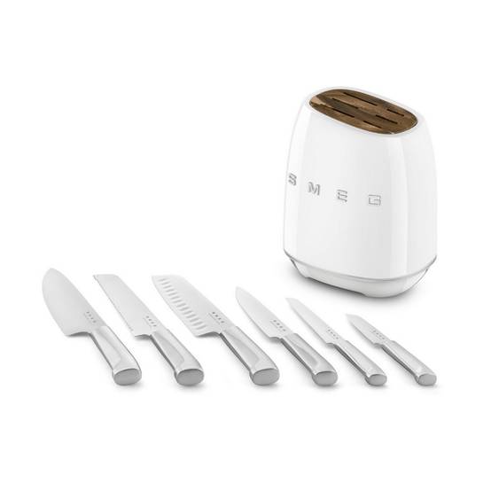 Bloc de 6 couteaux blanc KBSF02WH Smeg - Image 3