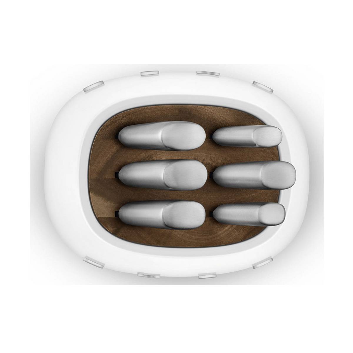 Bloc de 6 couteaux blanc KBSF02WH Smeg - Image 4