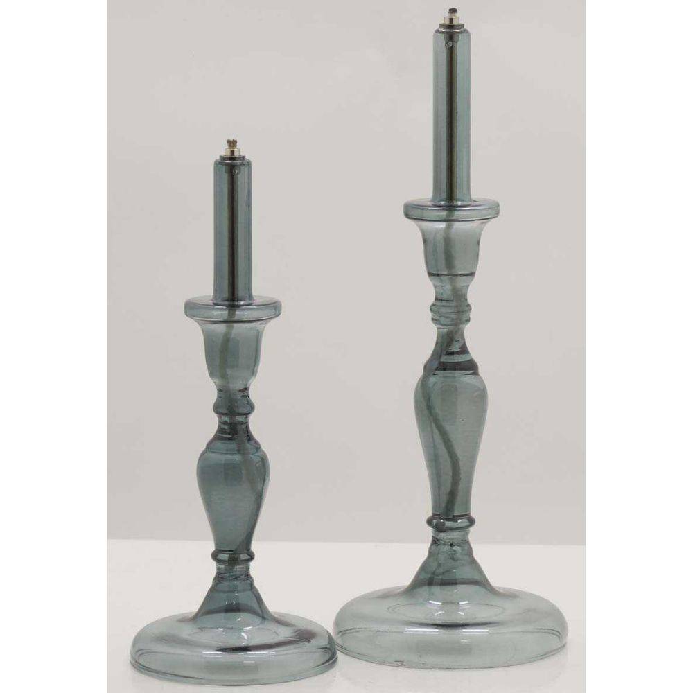 Bazardeluxe - Lampe à huile en verre  smoké Candle 12 x 31.5 cm - Image 3
