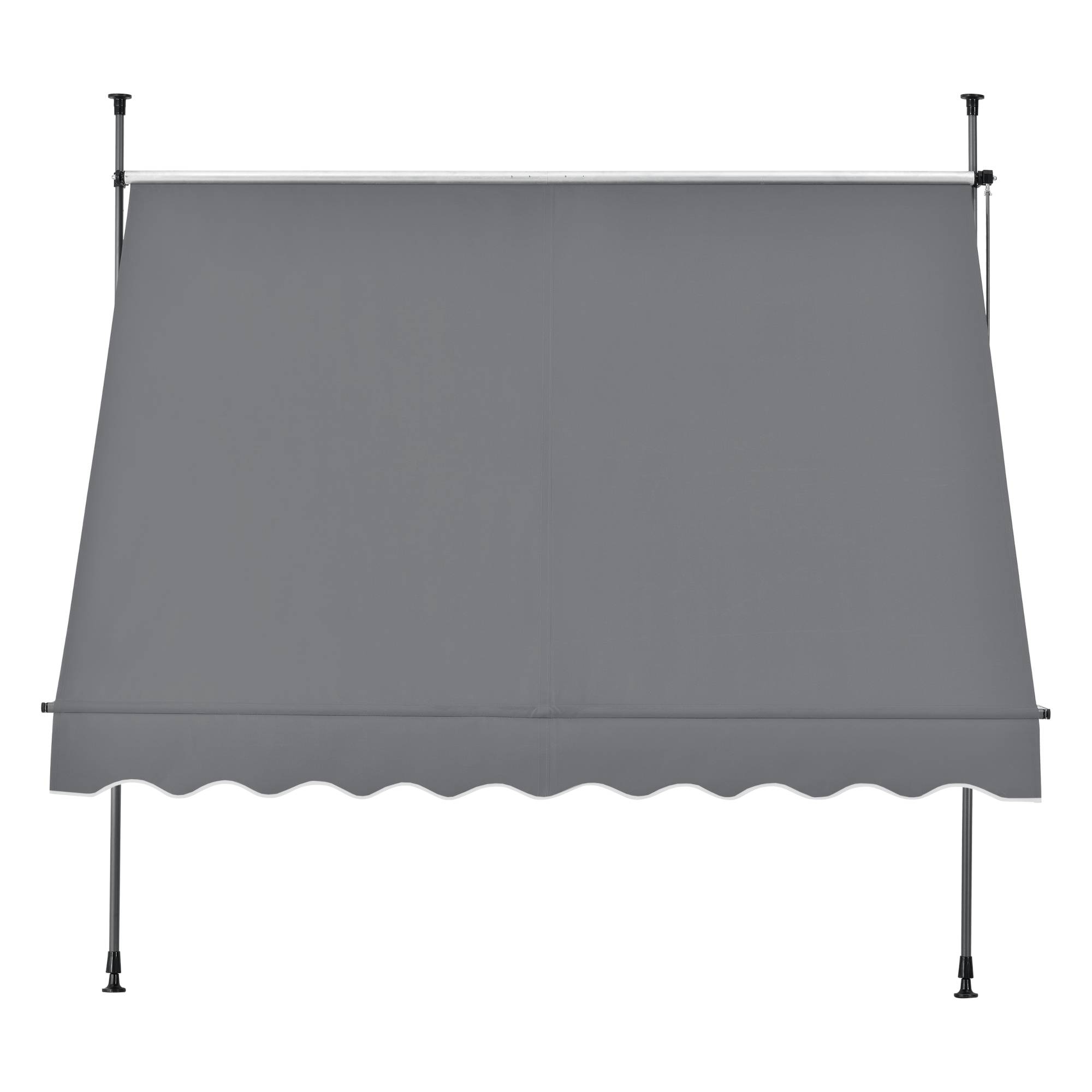 Pro.Tec - Store Banne Téléscopique Acier Polyester 250 x 120 x 220-309 cm Gris Ardoise [pro.tec] - Image 4