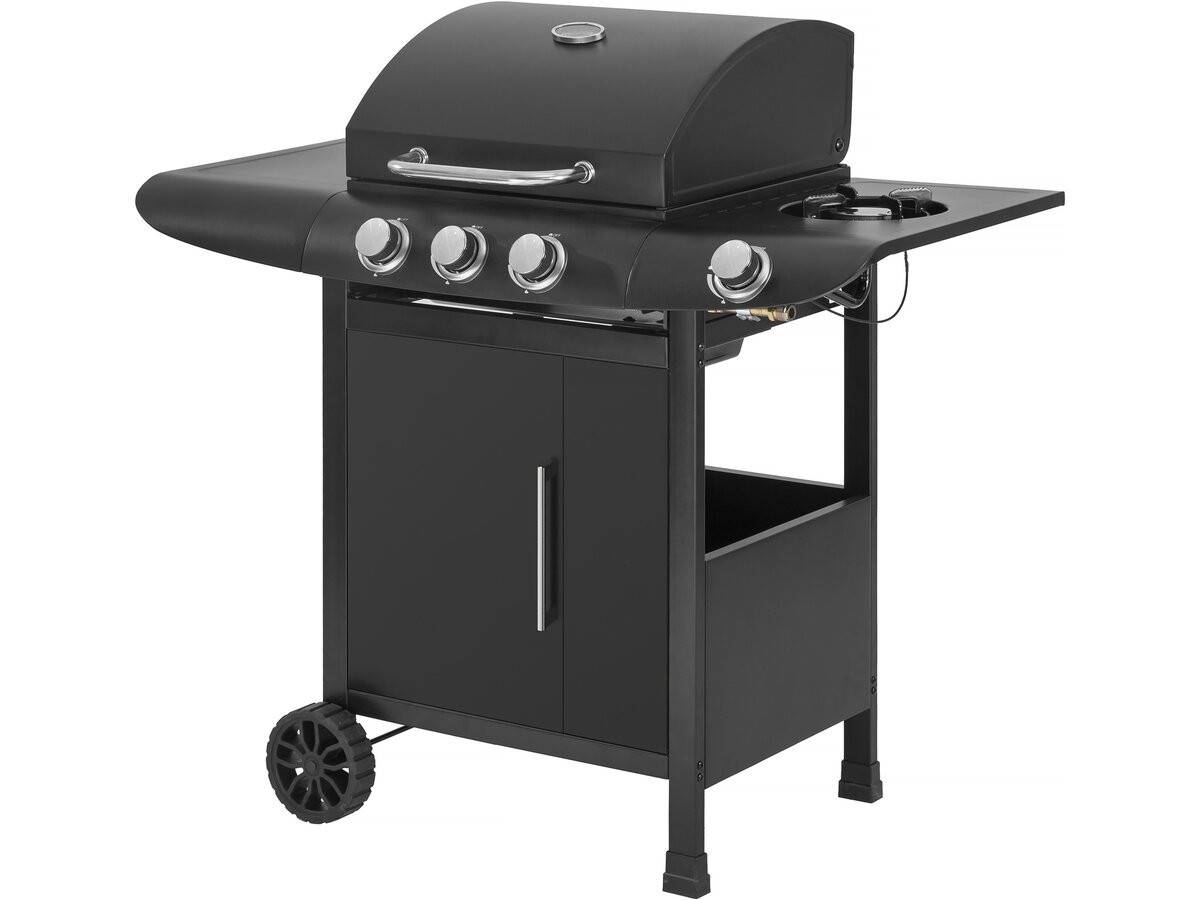 Habitat Et Jardin - Barbecue Gaz "feria 4" - 4 Brûleurs Dont 1 Latéral - 11.5 Kw - Noir -habitat Et Jardin - Image 3