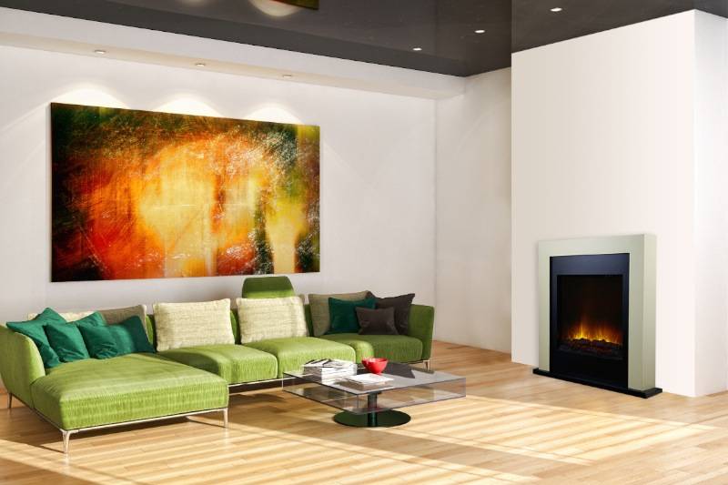 Cheminée électrique à poser Avoriaz 85 cm Effet Flammes LED Chemin'Arte - Image 5