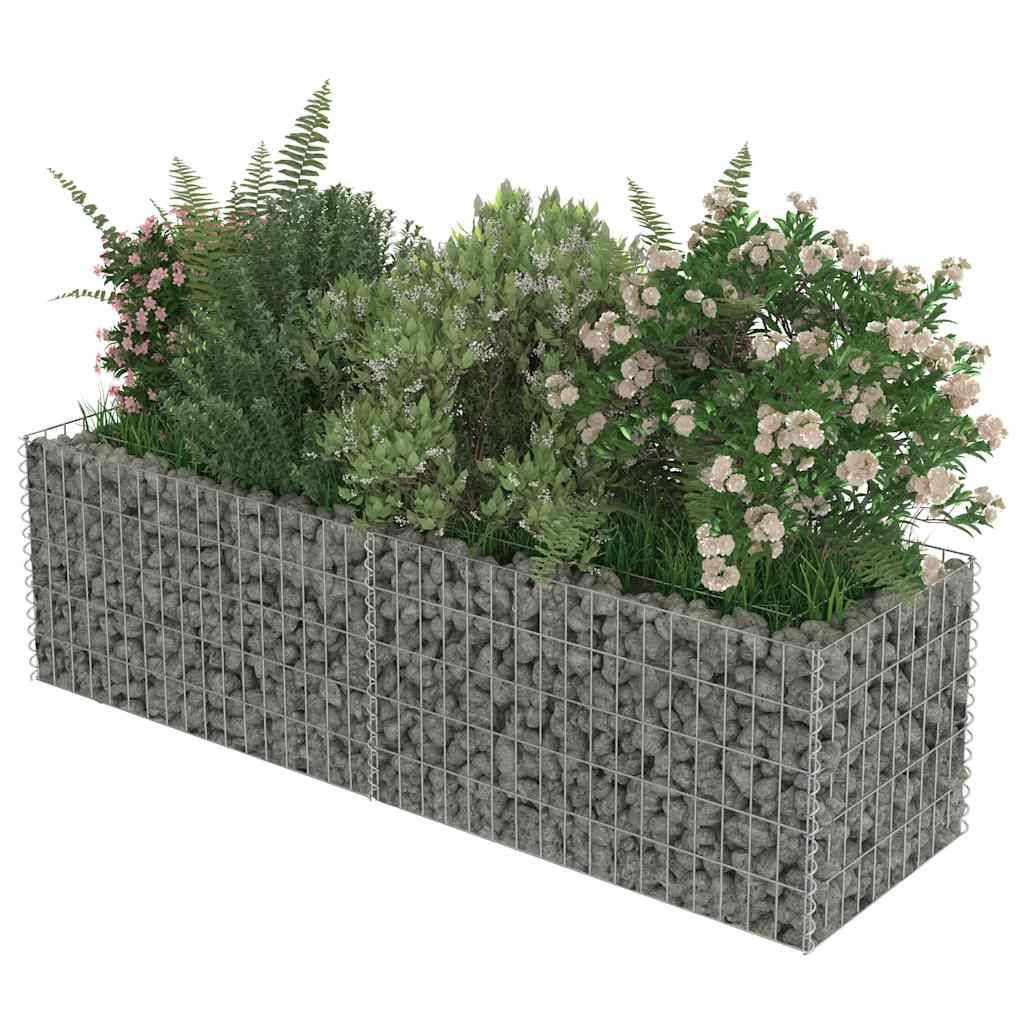 Vidaxl - Lit surélevé à gabion Acier galvanisé 180x50x50 cm vidaXL 143559 - Image 8