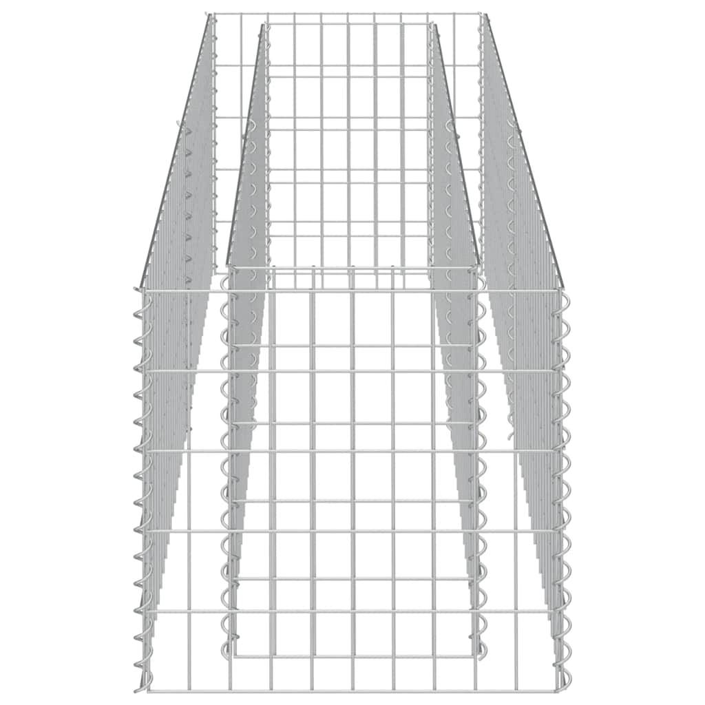 Vidaxl - Lit surélevé à gabion Acier galvanisé 180x50x50 cm vidaXL 143559 - Image 6