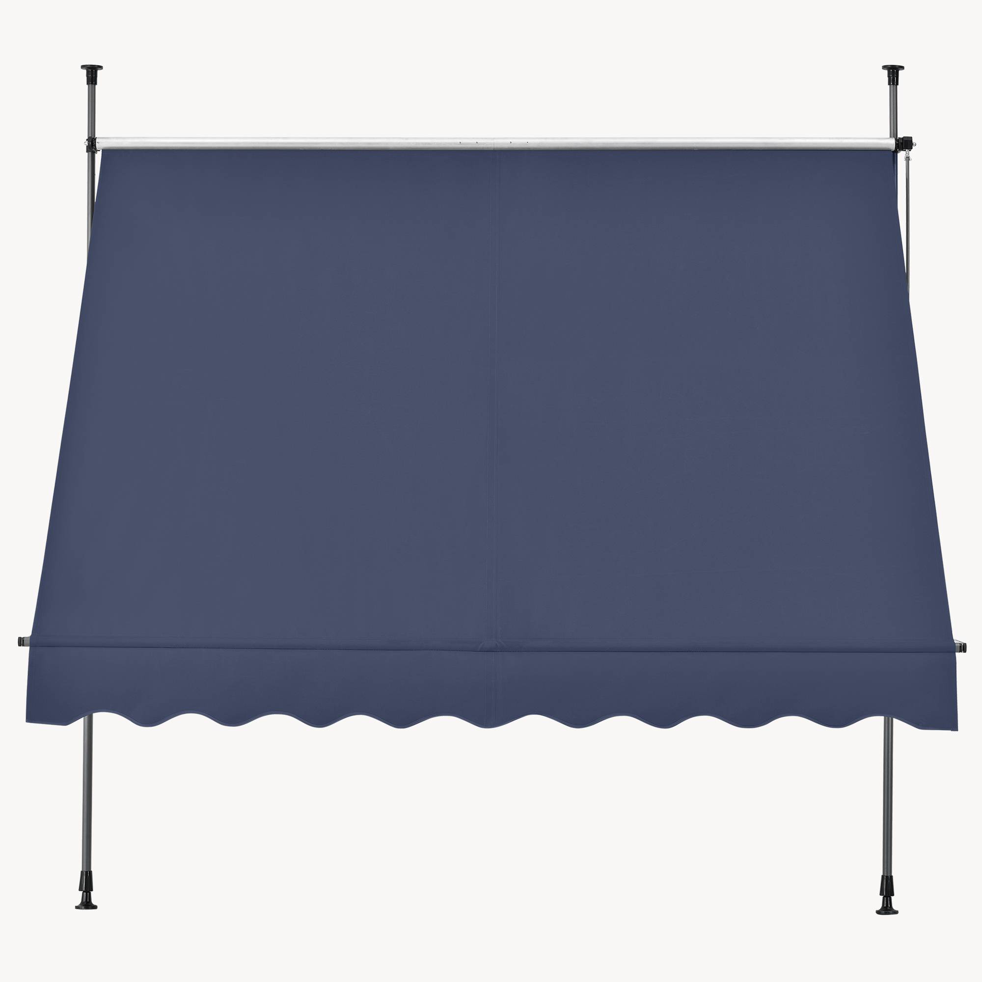 Pro.Tec - Store Banne Téléscopique Acier Polyester 250 x 120 x 220-309 cm Bleu Foncé [pro.tec] - Image 8