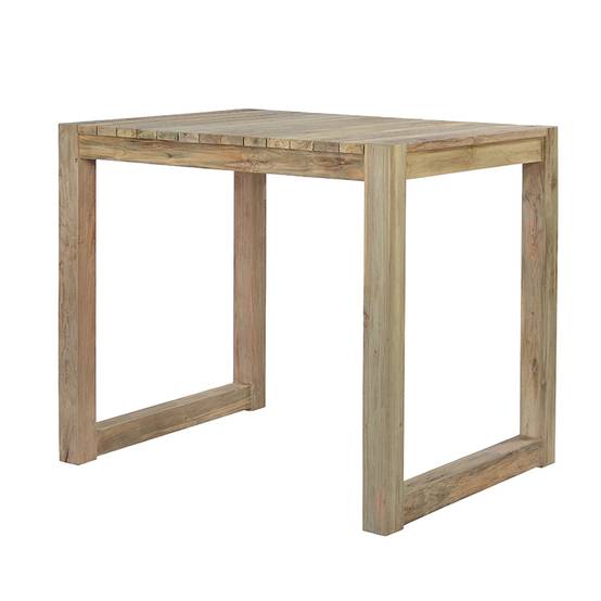 Gecko Jardin - Table haute en teck recyclé 120 cm Toscagne - Gecko Jardin - Image 2