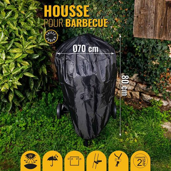 Somagic - Housse Ø 70 x H 80 cm pour barbecue rond - SOMAGIC - Image 6
