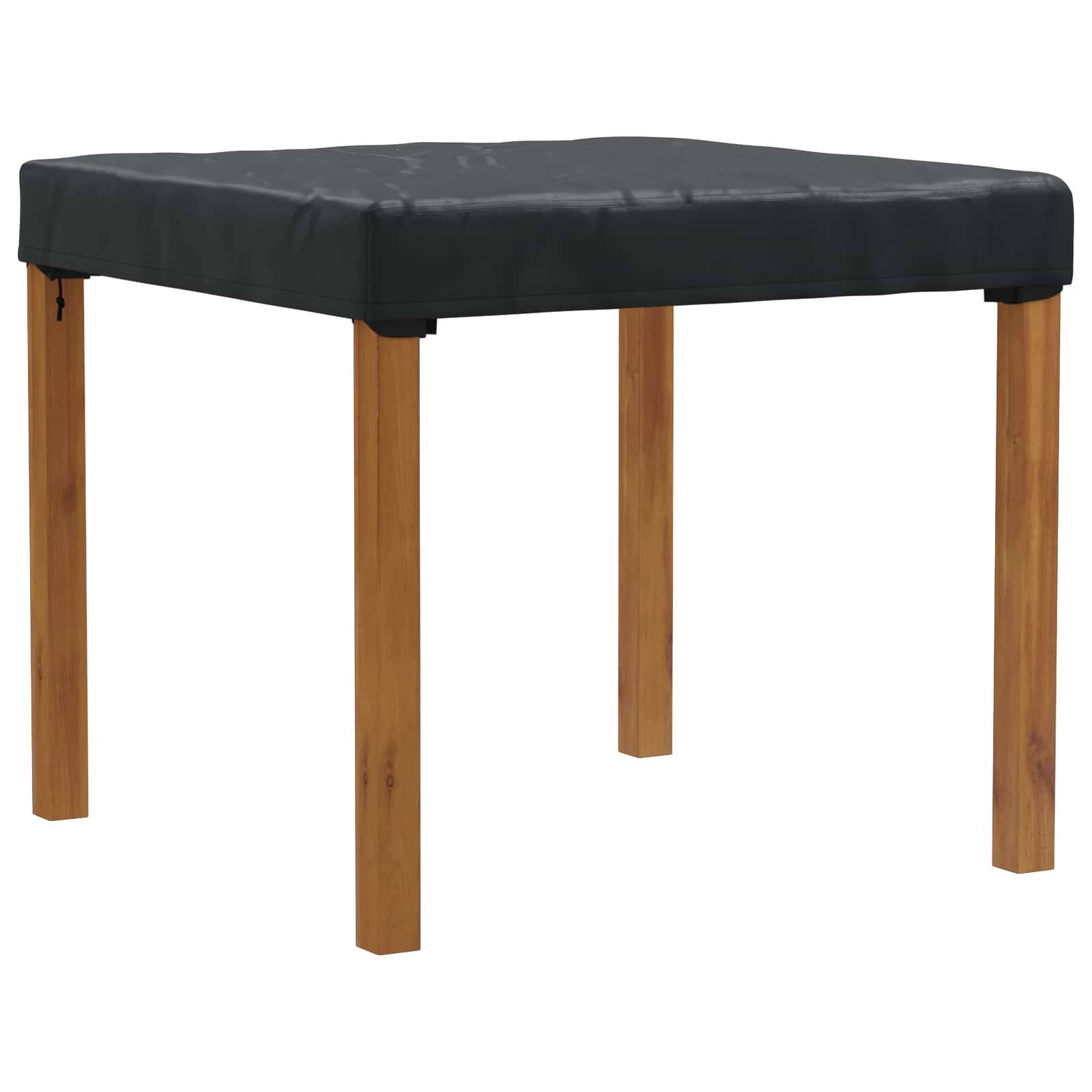 Housse de table tissu noir 102 x 102 x 15 cm, Poids:0.34kg - PANGIVO - Image 3