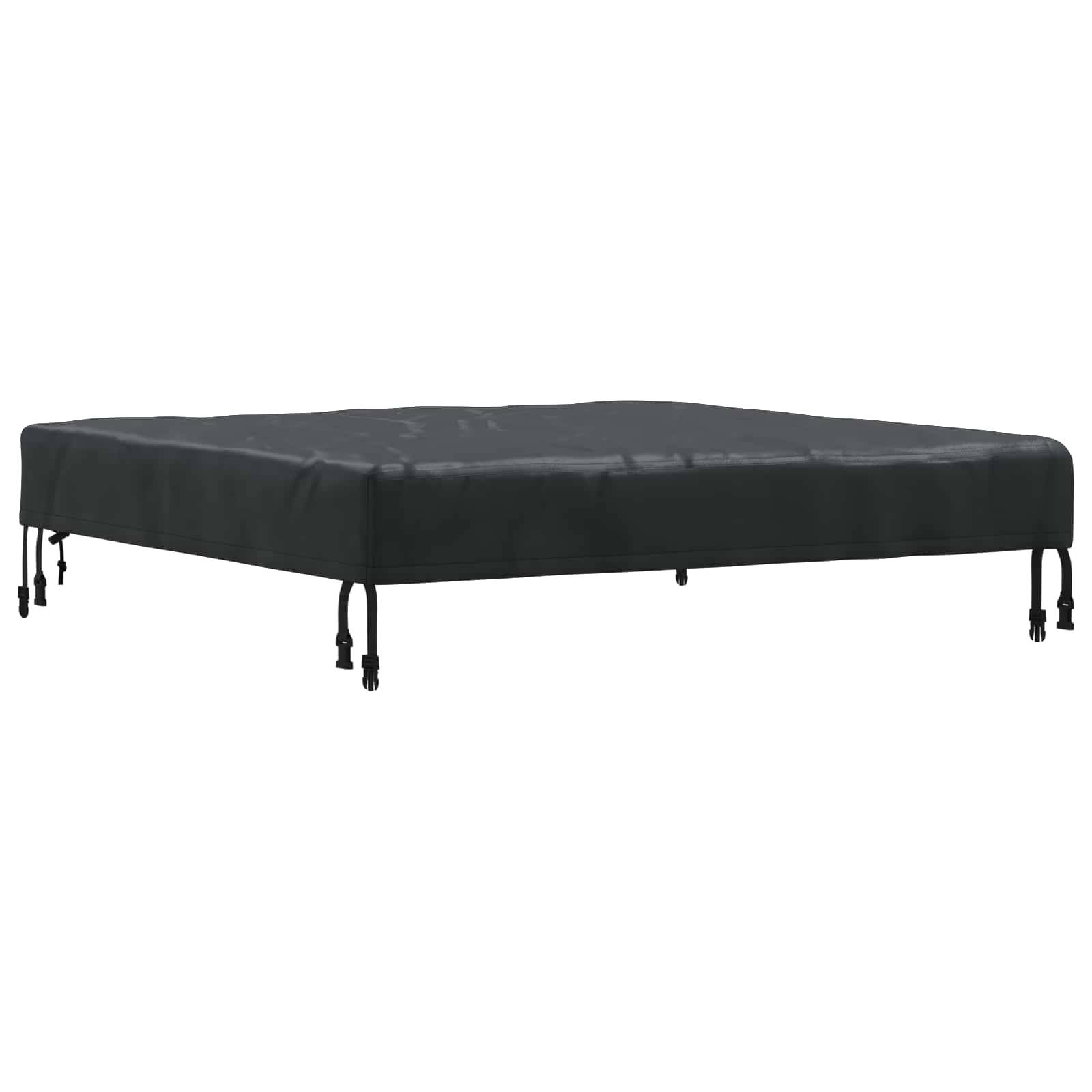 Housse de table tissu noir 102 x 102 x 15 cm, Poids:0.34kg - PANGIVO - Image 2
